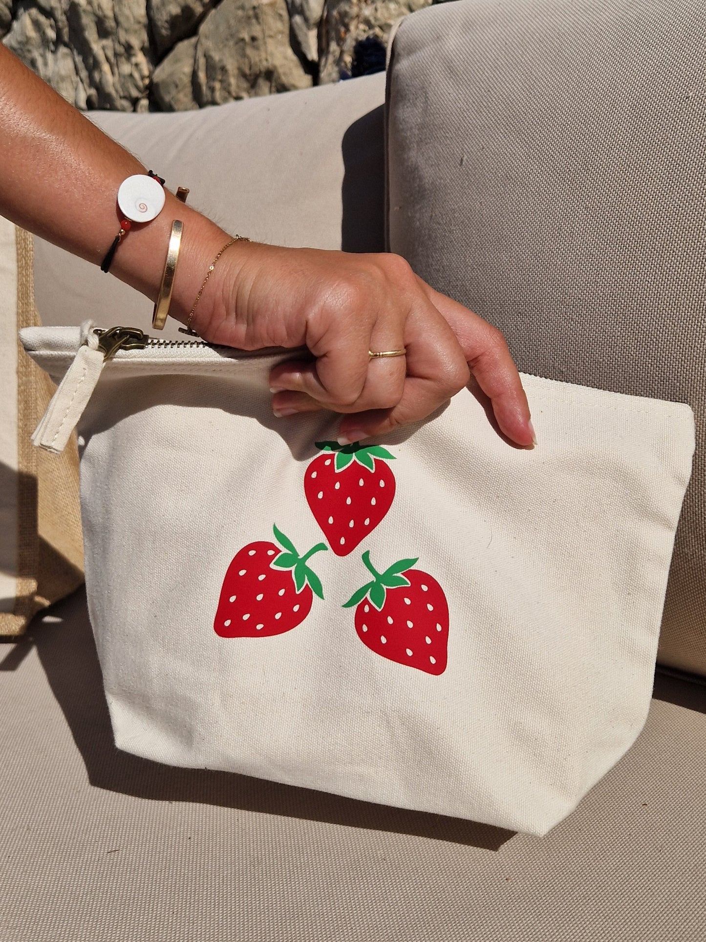 Pochette multi-usage "Fraise"