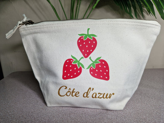 Pochette personnalisée "Fraise"