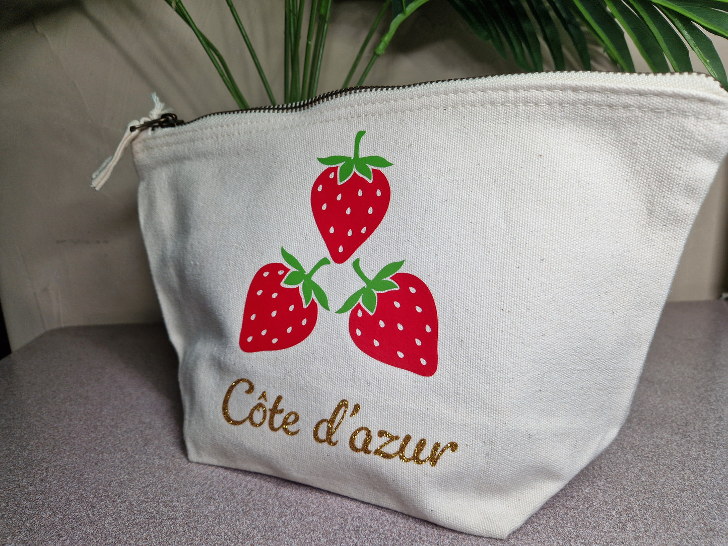 Pochette personnalisée "Fraise"